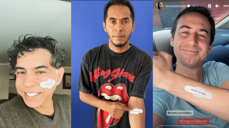 Ernesto Pimentel y otras figuras aparecen en redes con una curita en forma de toalla higiénica porque “sangrar es normal” 1 Ernesto Pimentel y otras figuras aparecen en redes con una curita en forma de toalla higiénica porque “sangrar es normal”