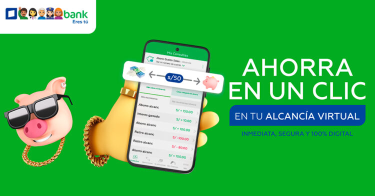 Con la Alcancía Virtual de Interbank puedes ahorrar de manera inmediata, segura y 100% digital 1 PORTAL INTERBANK 6