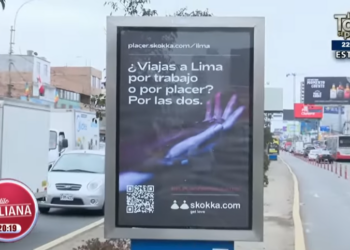 Alerta por contenido sexual en paneles publicitarios en Lima