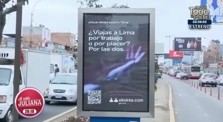 Alerta por contenido sexual en paneles publicitarios en Lima 1 Alerta por contenido sexual en paneles publicitarios en Lima