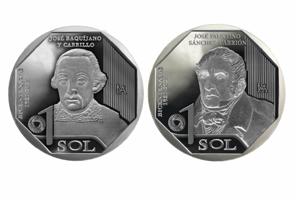 José Baquíjano y José Faustino Sánchez Carrión son homenajeados en las nuevas monedas del BCR