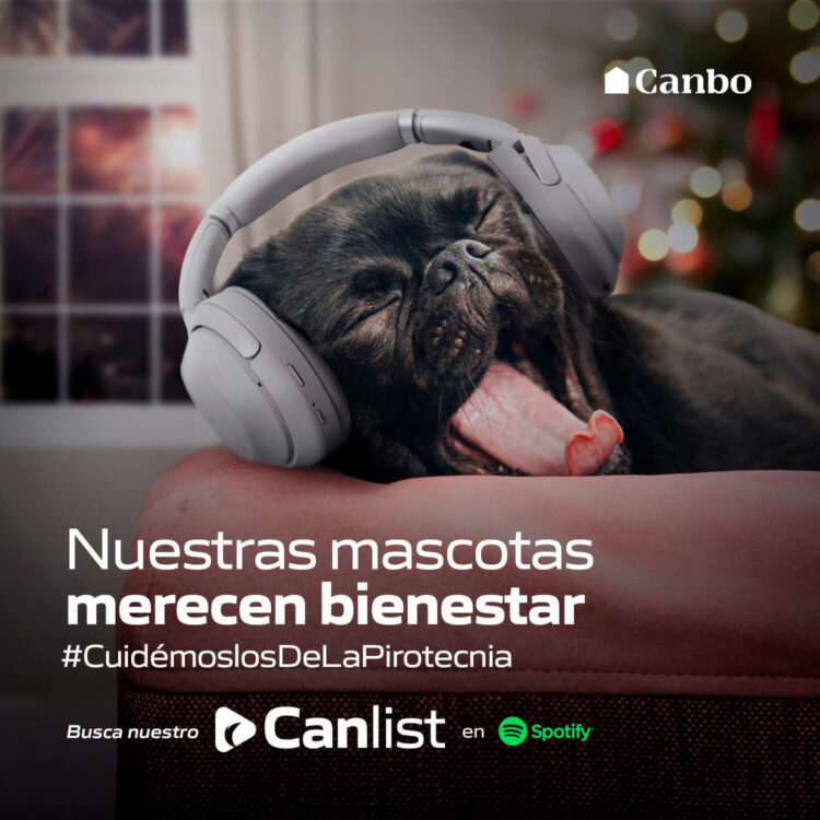 ‘Canlist’, el playlist de Canbo que alivia el estrés de las mascotas causado por la pirotecnia
