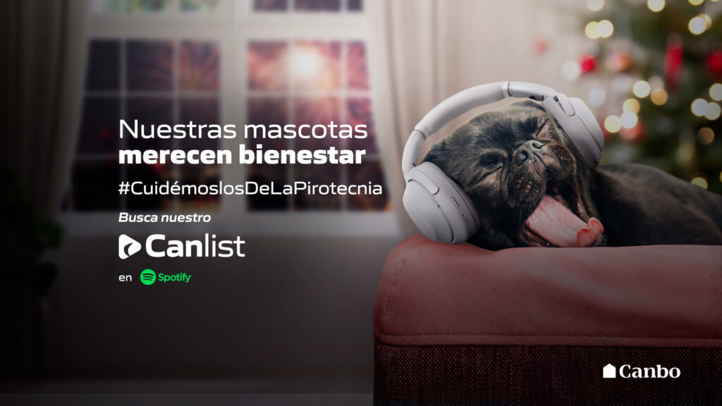 ‘Canlist’, el playlist de Canbo que alivia el estrés de las mascotas causado por la pirotecnia