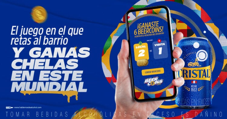 Cerveza Cristal celebra la fiesta del mundial con estrategia creativa que premia al consumidor