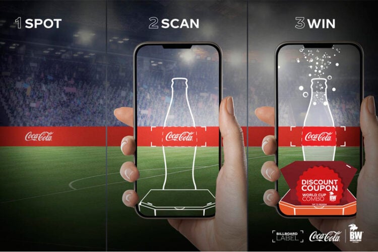 Colombia: Coca-Cola da descuentos escaneando la publicidad en Qatar desde casa