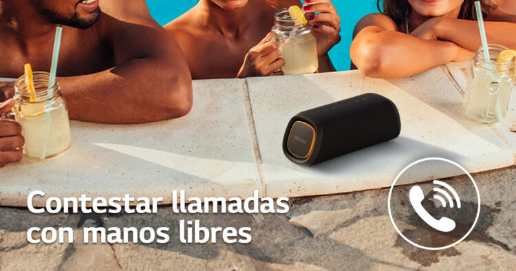 <strong>Parlantes resistentes al agua y polvo: LG lanza modelo imprescindible para el verano </strong> 1 Parlantes resistentes al agua y polvo: LG lanza modelo imprescindible para el verano