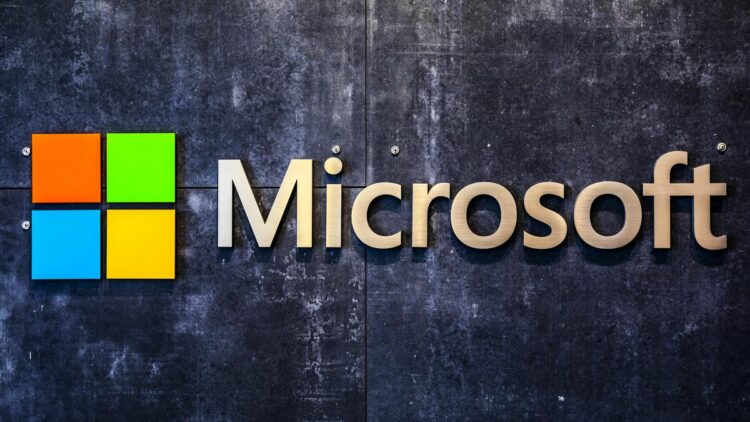 Microsoft logo.