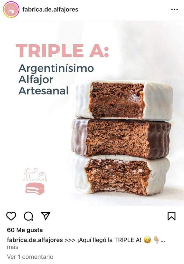 Marketing sin contexto: marca de alfajores se autodenomina “Triple A” y desata polémica