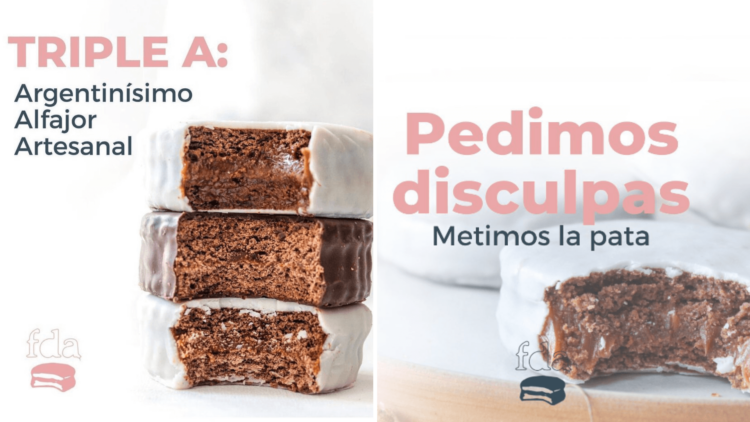 Marketing sin contexto: marca de alfajores se autodenomina “Triple A” y desata polémica