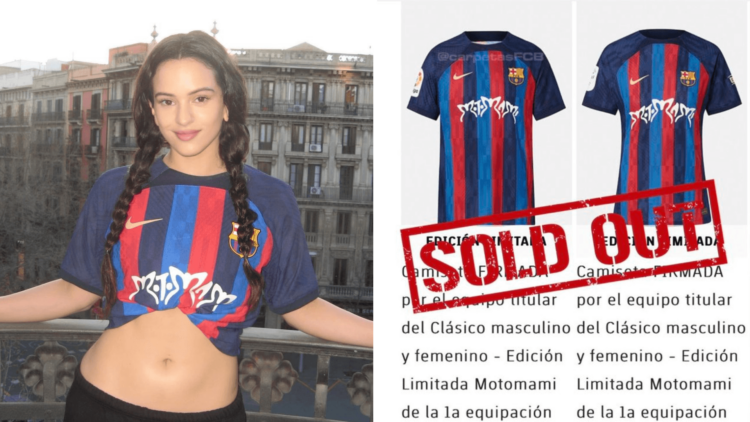 La colaboración entre Rosalía y FC Barcelona logró ‘Sold Out’