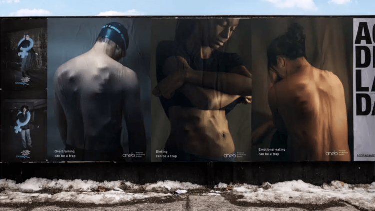 Los cuerpos humanos son cárceles en esta campaña que habla sobre los trastornos alimenticios