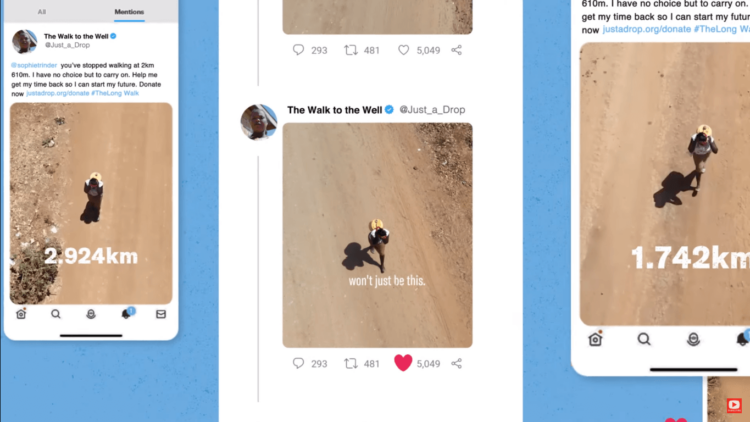 Crean “el hilo de Twitter más grande de la historia” para mostrar la travesía de las personas que a diario caminan para obtener agua 1 Hilo de Twitter busca demostrar la travesía de las personas que a diario caminan para obtener agua