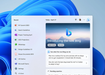 Windows 11 se actualiza e incorpora Bing con tecnología IA