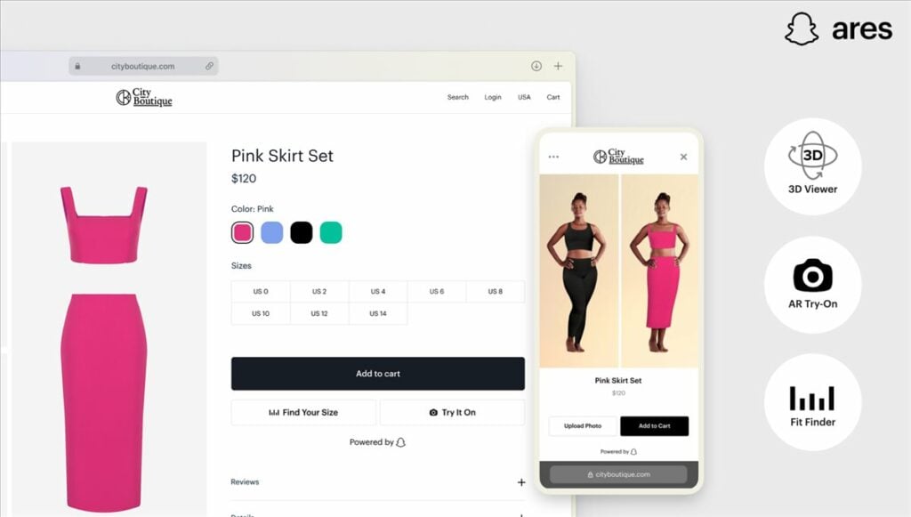 Snap lanza solución para vender con Realidad Aumentada