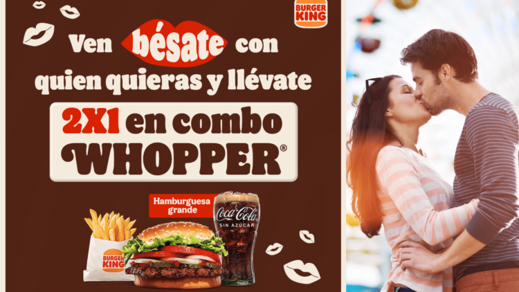 Burger King quiere que celebres el ‘Día del Beso’ con una provocativa oferta 1 Burger King quiere que celebres el ‘Día del Beso’ con una provocativa oferta
