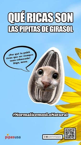 Campaña de semillas de girasol critica la “publicidad rebuscada” 2 Campaña de semillas de girasol critica la “publicidad rebuscada”