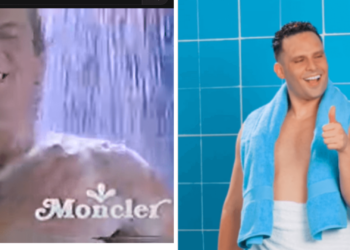 Jabón Moncler recrea su icónico comercial de 1990 de la mano de iOA