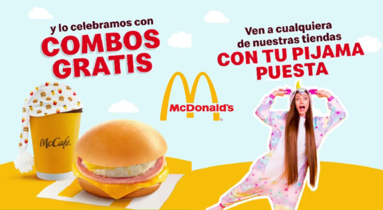 mcdonalds pijama desayuno