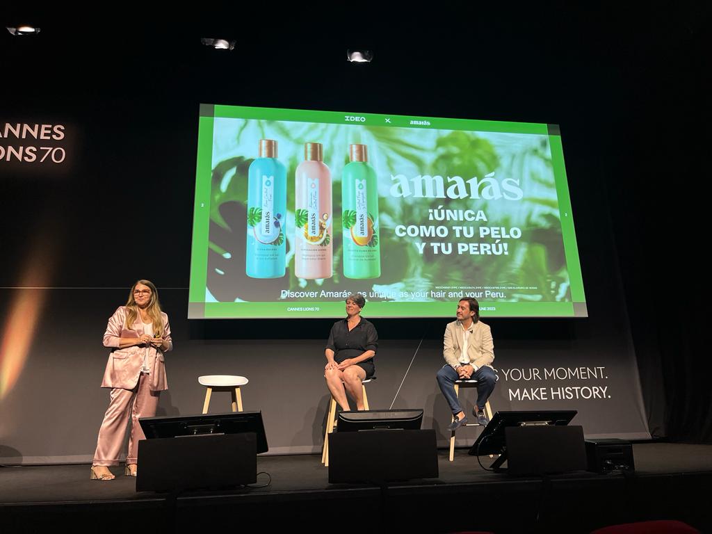 <strong>Amarás se presenta en el Festival de Cannes como caso de éxito de una marca regional en crecimiento</strong> 4 Amaras Cannes Ponencia Mema Montero 3