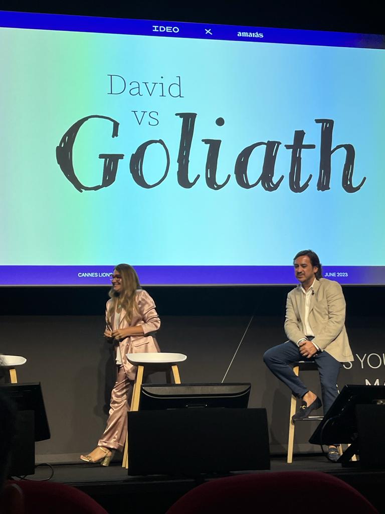 <strong>Amarás se presenta en el Festival de Cannes como caso de éxito de una marca regional en crecimiento</strong> 3 Amaras Cannes Ponencia Mema Montero 4