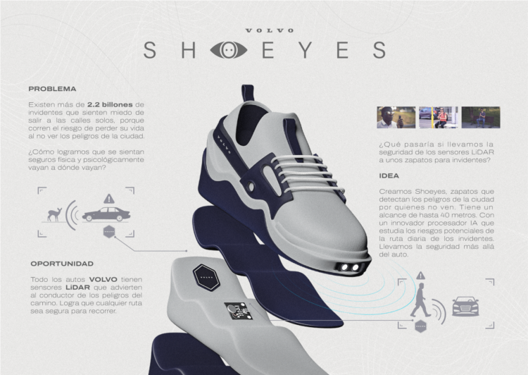 Peruanos son finalistas en los Future Lions 2023 por zapatillas que mejoran movilidad de personas con discapacidad visual