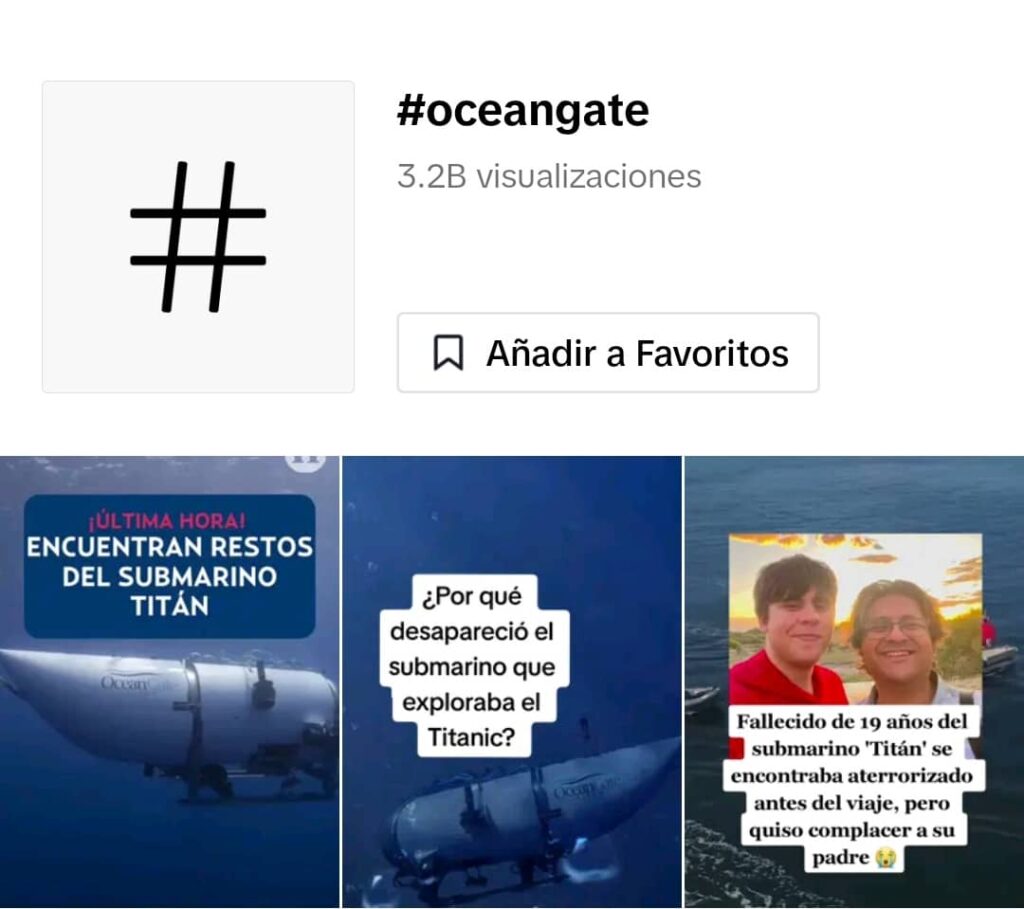 Submarino desaparecido reveló un negocio de US$250.000 por turista para ver el Titanic 2 Submarino desaparecido en TikTok