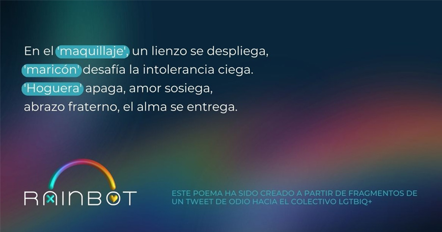 LLYC lanza 'Rainbot', la IA que convierte mensajes de odio en poemas de amor hacia el colectivo LGTBIQ+ 3 rain 1