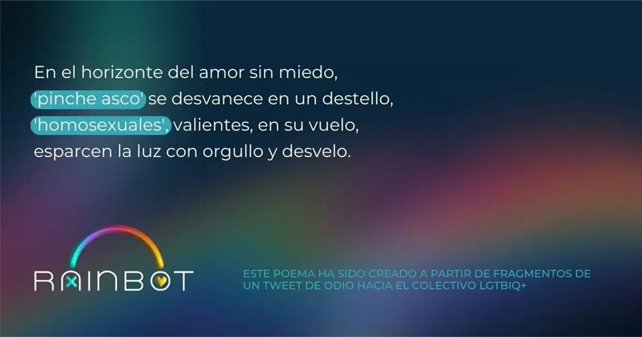 LLYC lanza 'Rainbot', la IA que convierte mensajes de odio en poemas de amor hacia el colectivo LGTBIQ+ 2 rain