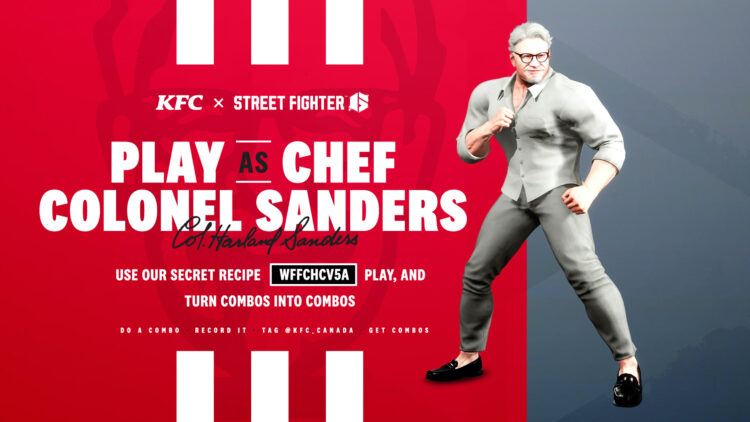 El Coronel Sanders de KFC se une a 'Street Fighter 6' en esta campaña