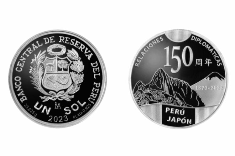 La moneda que celebra el aniversario 150 de las relaciones diplomáticas entre Perú y Japón 1 La moneda que celebra el aniversario 150 de las relaciones diplomáticas entre Perú y Japón
