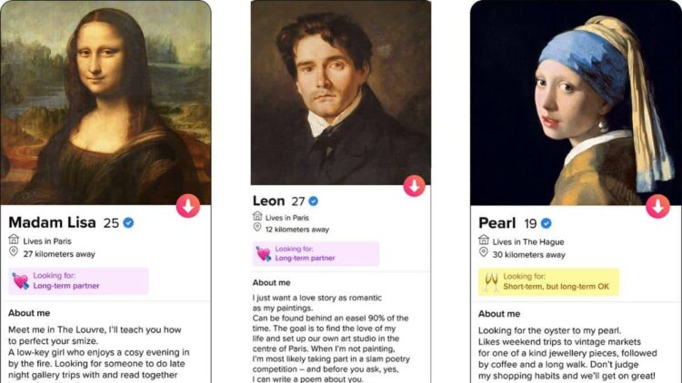 La Gioconda y otras obras de arte buscan hacer “match” en esta campaña de Tinder