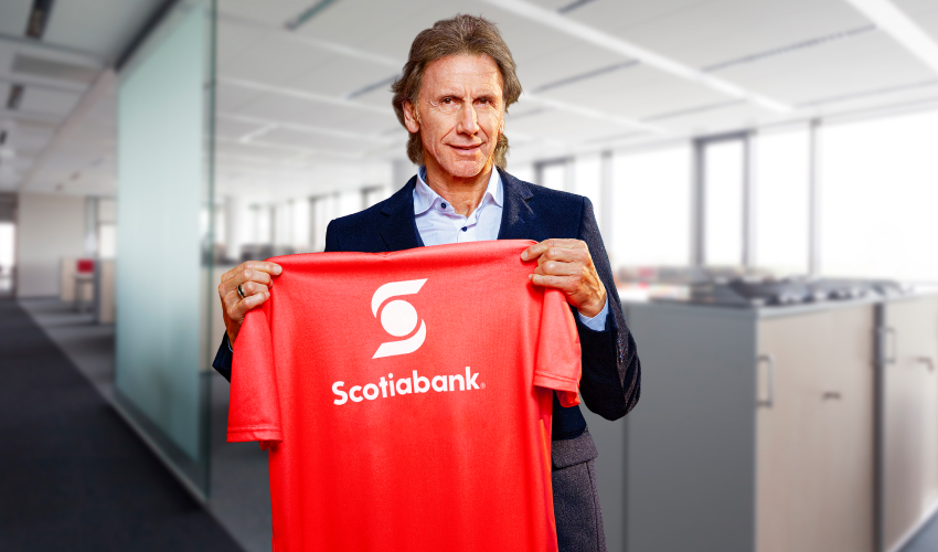 <strong>Scotiabank reposiciona su marca corporativa de la mano de Ricardo Gareca</strong> 3 GRAFICA