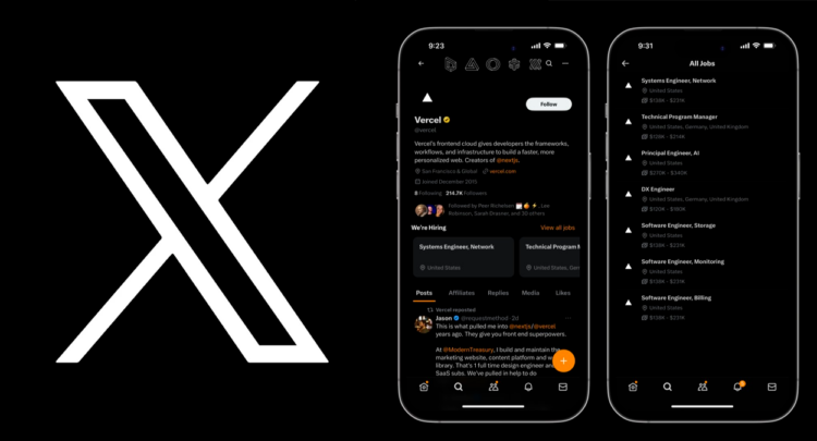 X (Twitter) presenta Hiring, su nueva función para competir con LinkedIn 1 X 2
