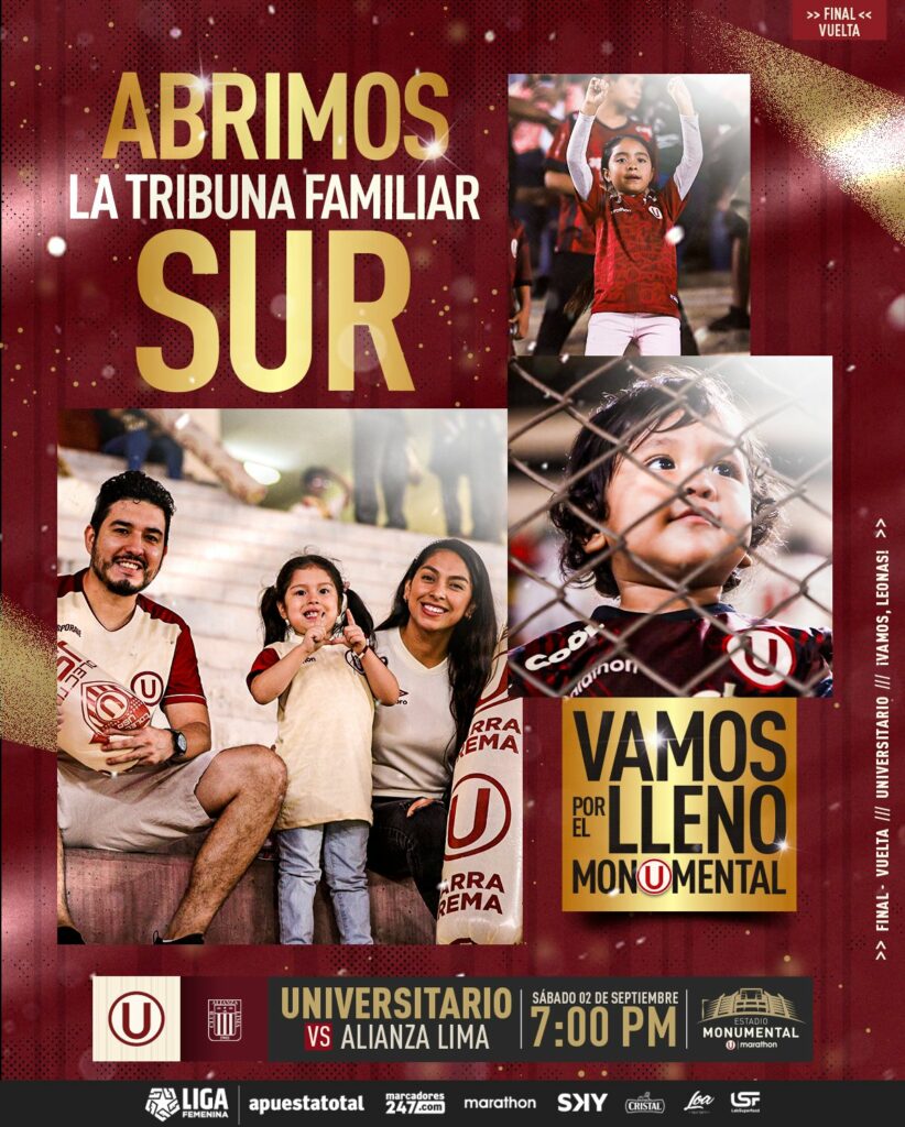 El plan de la ‘U’ que se propone romper récord de asistencia de un partido de fútbol femenino en Perú 3 El plan de la ‘U’ que se propone romper récord de asistencia de un partido de fútbol femenino en Perú