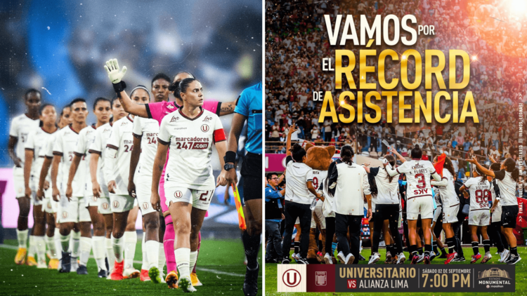 El plan de la ‘U’ que se propone romper récord de asistencia de un partido de fútbol femenino en Perú 1 El plan de la ‘U’ que se propone romper récord de asistencia de un partido de fútbol femenino en Perú