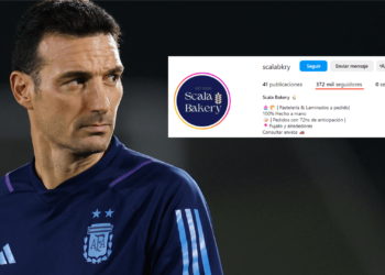 La publicidad accidental de Lionel Scaloni que multiplicó los seguidores de una pastelería