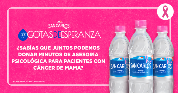 San Carlos brinda apoyo a mujeres con cáncer de mama a través de“Gotas de Esperanza”