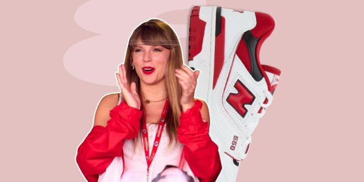 Taylor Swift provoca compras masivas de los tenis New Balance 550 1 Taylor Swift provoca compras masivas de los tenis New Balance 550
