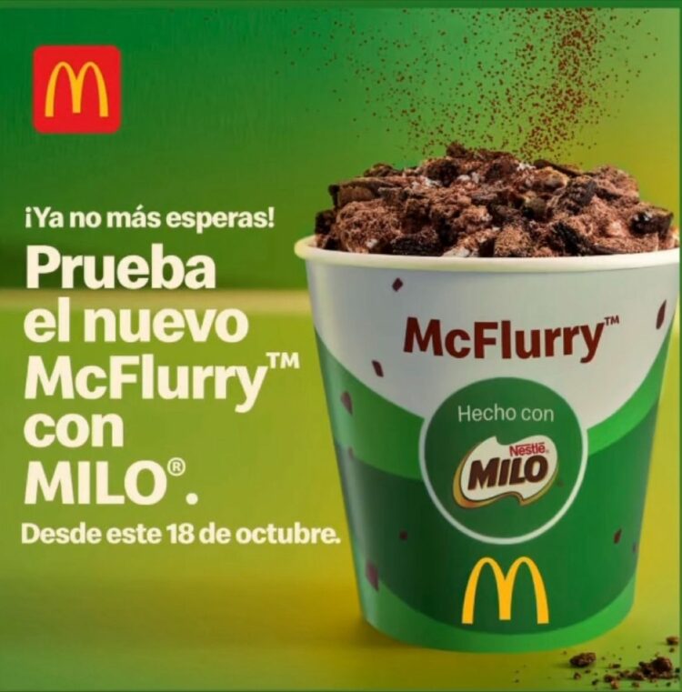 McDonald’s lanza helado hecho con Milo 1 McDonald’s lanza helado hecho con Milo