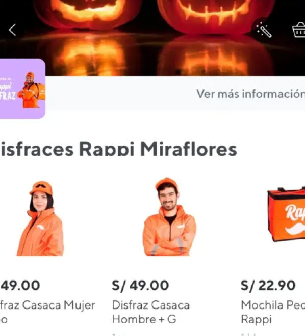 ¿Sabías que Rappi vendió por Halloween disfraces de rappitenderos en su app? 2 GRAFICA 12