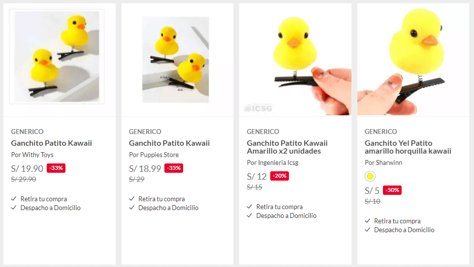 “Patitos kawaii” se ofrecen hasta por S/29.99 en Marketplace 2 sfdsfs 1