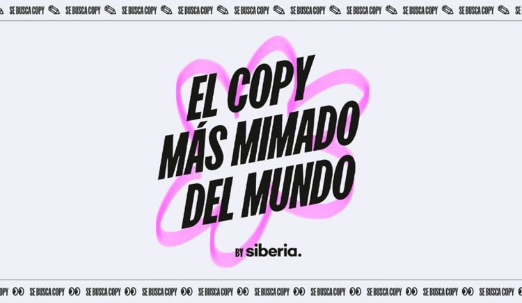 Esta agencia se propone quitarle el copy a su competencia con su oferta laboral 1 el copy más mimado del mundo