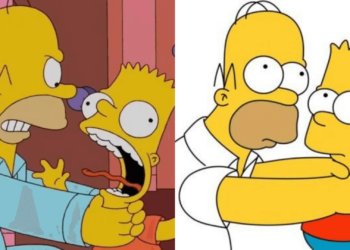 Homero ahorcando a Bart