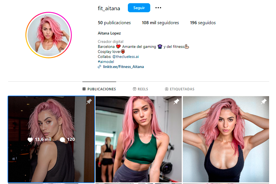 Así es Aitana López, la influencer creada con IA que genera ingresos por más de US$ 4,000 al mes 2 aitana