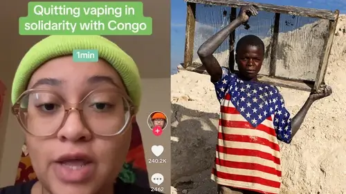 Miles de usuarios en TikTok dejan de usar vapers en solidaridad con el Congo 1 Miles de usuarios en tiktok dejan de usar vapers en solidaridad con el Congo