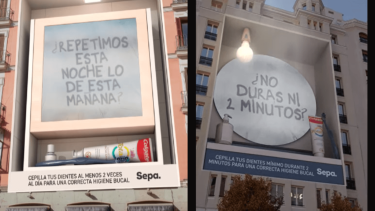 Colgate recurre a acción fake out of home para comunicar que la salud bucal no es broma 1 fake out of home