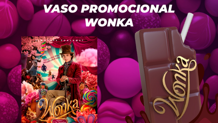 Cinépolis celebra el estreno de Wonka con el lanzamiento de su vaso coleccionable en forma de chocolate 1 vaso 1