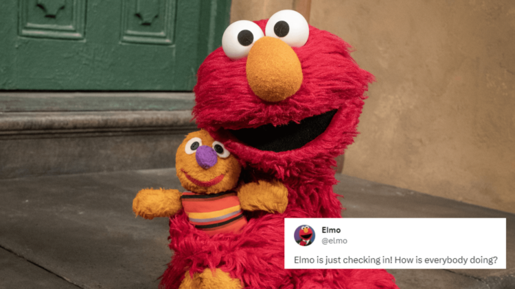 Un tweet de Elmo alcanzó a 179 millones de usuarios y sensibilizó sobre salud mental 1 Elmo salud mental