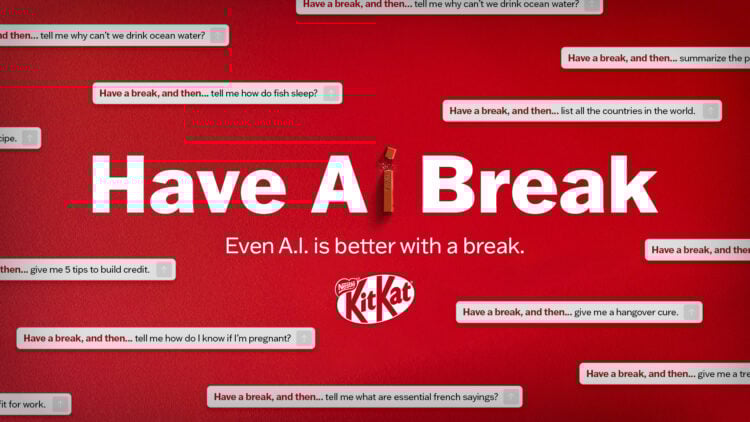 Kit Kat Canadá pone a prueba el poder de la IA y le da un break muy necesario 1 Kit Kat Canadá pone a prueba el poder de la IA y le da un break muy necesario