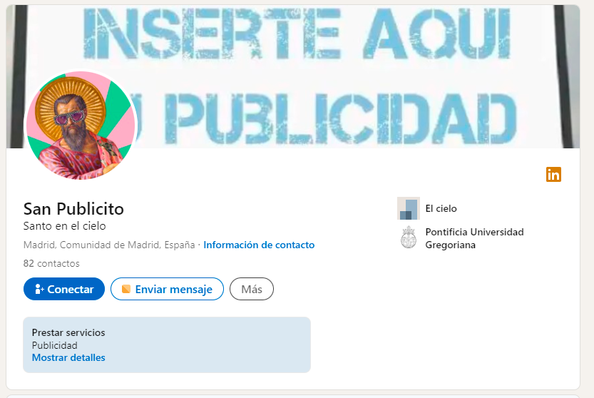 San Publicito, el santo patrón de los publicitarios, aterriza en LinkedIn 2 san publi
